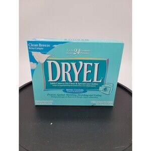DRYEL Refill Cloths Clean Breeze 1 Box/6 Sheets New Old Stock Sealed